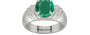 Sterling Silver Emerald Ring Rare Quality (R4)