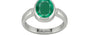 Sterling Silver Emerald Ring Rare Quality (R6)