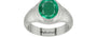 Sterling Silver Emerald Ring Rare Quality (R7)