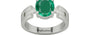 Sterling Silver Emerald Ring Rare Quality (R8)
