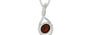 Sterling Silver Hessonite Garnet Pendant Fine Quality (P1)