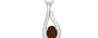 Sterling Silver Hessonite Garnet Pendant Fine Quality (P9)
