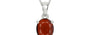 Sterling Silver Hessonite Garnet Pendant Prime Quality (P10)