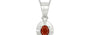 Sterling Silver Hessonite Garnet Pendant Prime Quality (P11)