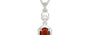 Sterling Silver Hessonite Garnet Pendant Prime Quality (P6)