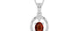 Sterling Silver Hessonite Garnet Pendant Rare Quality (P2)