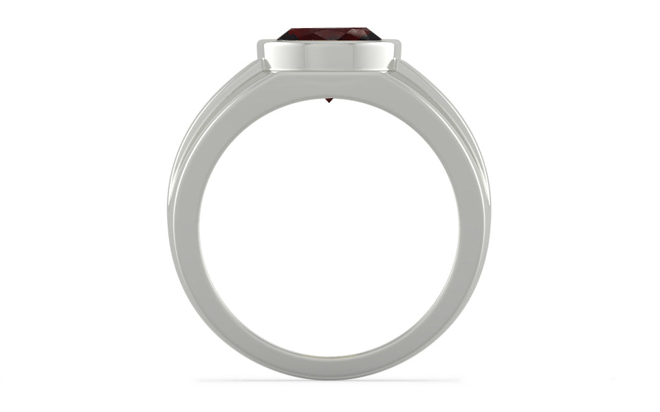 Sterling Silver Hessonite Garnet Ring Fine Quality (R1)