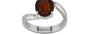 Sterling Silver Hessonite Garnet Ring Fine Quality (R2)