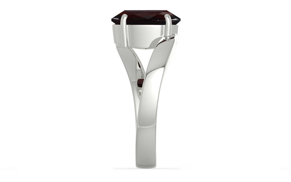 Sterling Silver Hessonite Garnet Ring Fine Quality (R2)