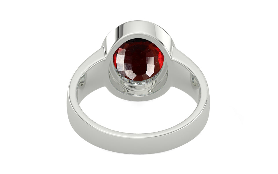 Sterling Silver Hessonite Garnet Ring Fine Quality (R3)