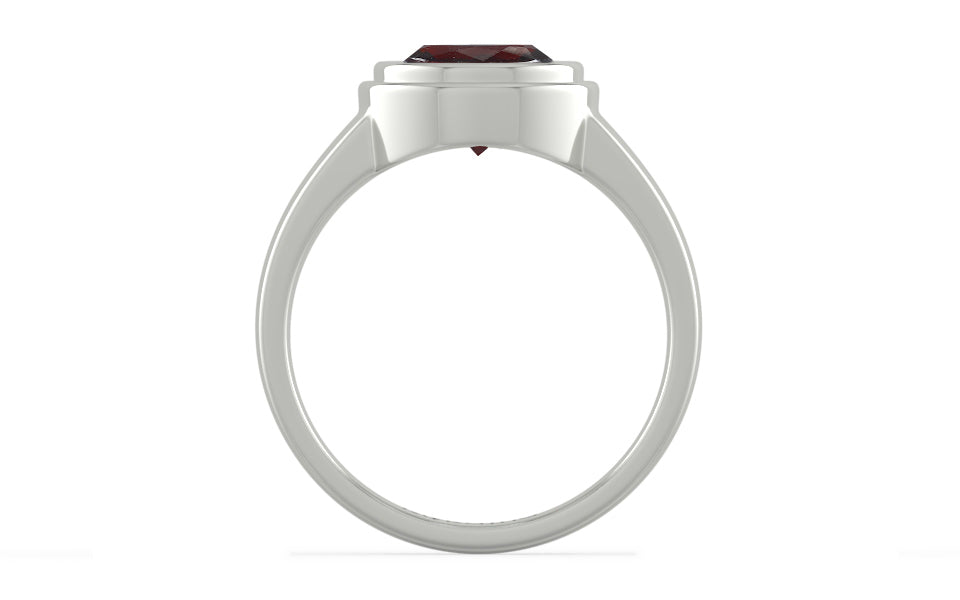 Sterling Silver Hessonite Garnet Ring Fine Quality (R3)