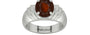 Sterling Silver Hessonite Garnet Ring Fine Quality (R4)