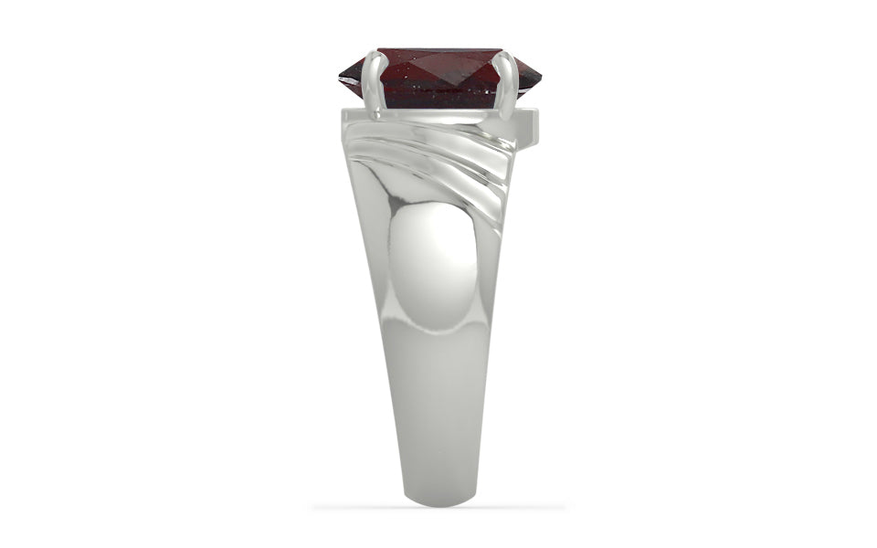 Sterling Silver Hessonite Garnet Ring Fine Quality (R4)