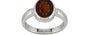 Sterling Silver Hessonite Garnet Ring Fine Quality (R6)