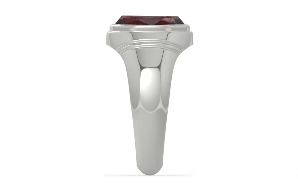 Sterling Silver Hessonite Garnet Ring Fine Quality (R7)