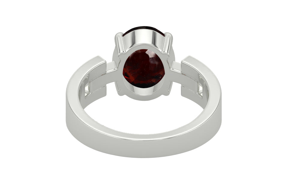 Sterling Silver Hessonite Garnet Ring Fine Quality (R8)