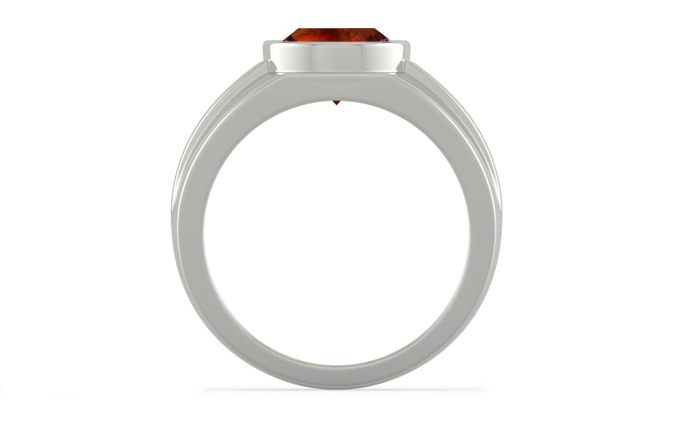 Sterling Silver Hessonite Garnet Ring Limited Quality (R1)
