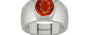 Sterling Silver Hessonite Garnet Ring Limited Quality (R1)