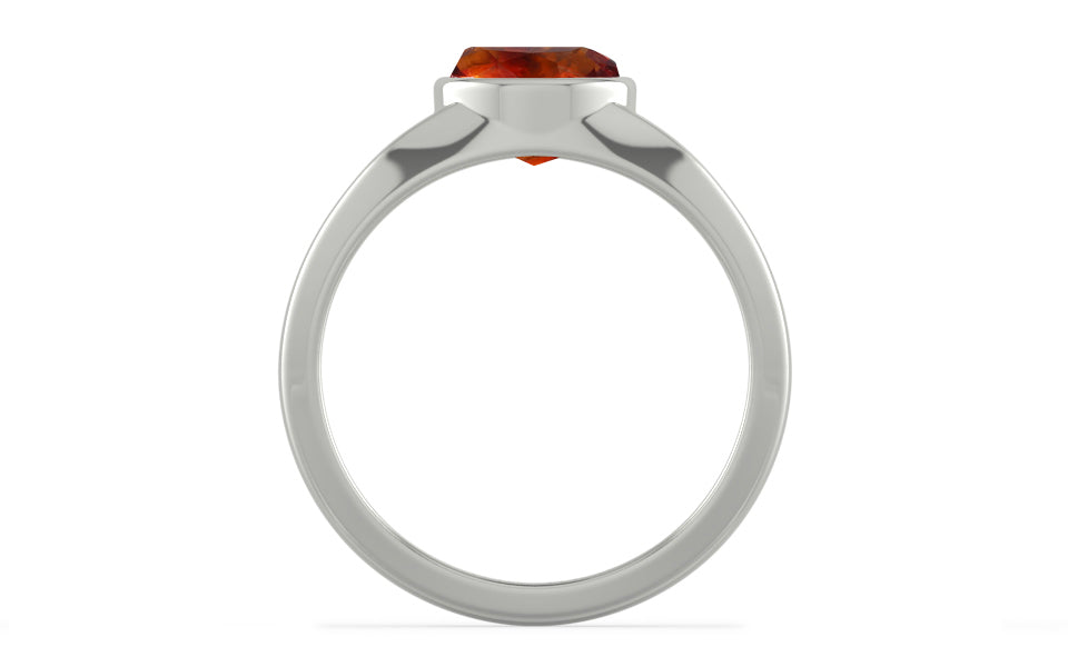 Sterling Silver Hessonite Garnet Ring Limited Quality (R10)