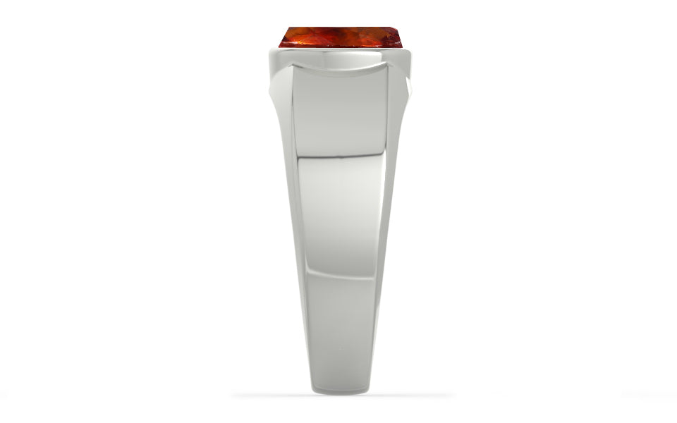Sterling Silver Hessonite Garnet Ring Limited Quality (R10)