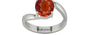 Sterling Silver Hessonite Garnet Ring Limited Quality (R2)