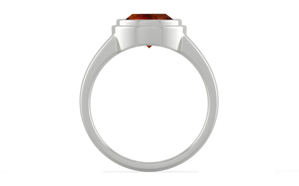 Sterling Silver Hessonite Garnet Ring Limited Quality (R3)