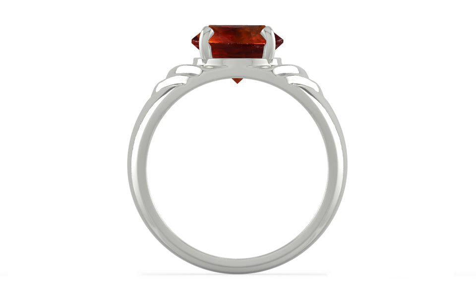 Sterling Silver Hessonite Garnet Ring Limited Quality (R4)