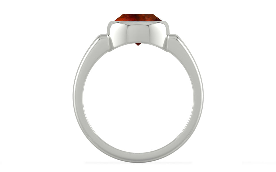Sterling Silver Hessonite Garnet Ring Limited Quality (R6)