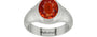 Sterling Silver Hessonite Garnet Ring Limited Quality (R7)