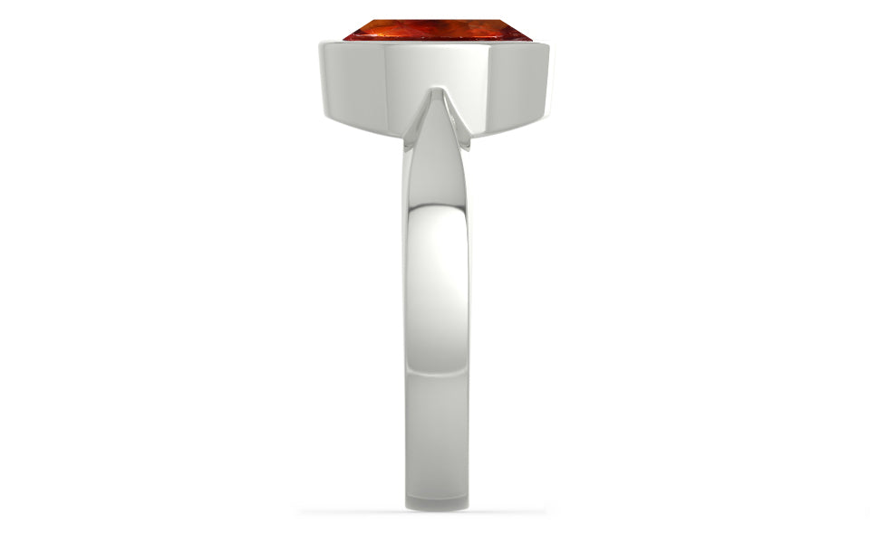 Sterling Silver Hessonite Garnet Ring Limited Quality (R9)