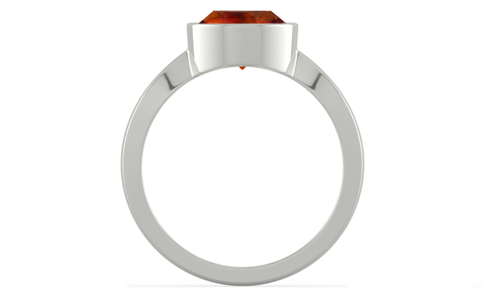 Sterling Silver Hessonite Garnet Ring Limited Quality (R9)