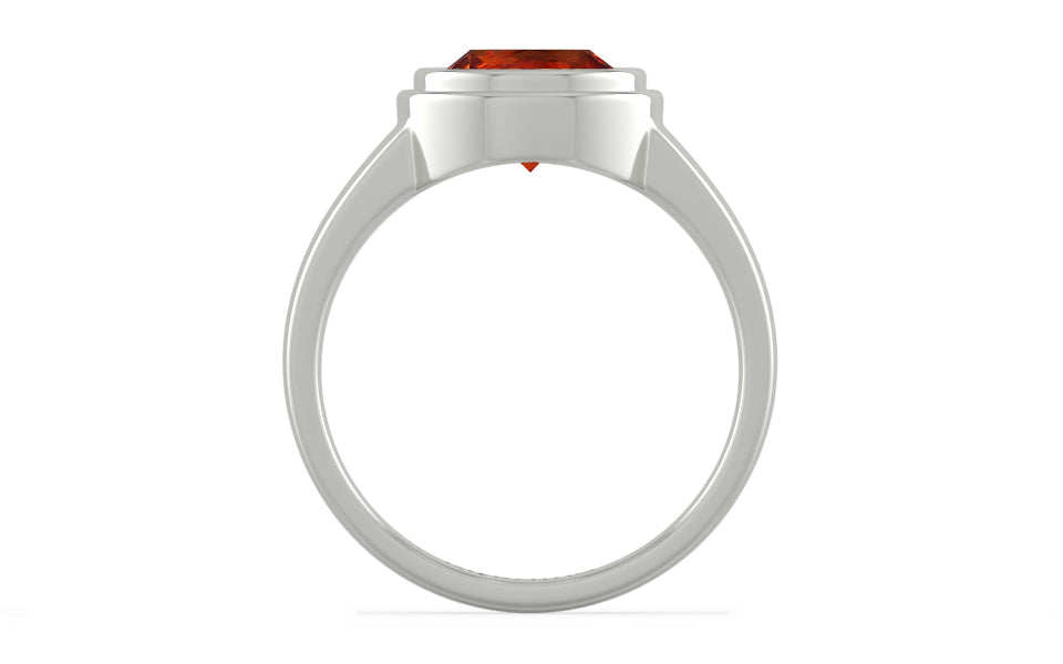 Sterling Silver Hessonite Garnet Ring Rare Quality (R3)