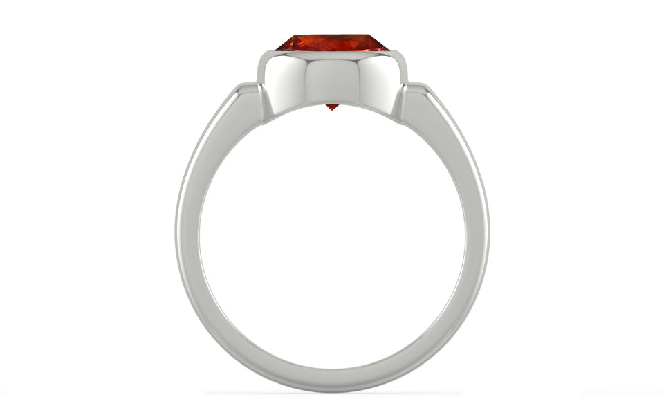 Sterling Silver Hessonite Garnet Ring Rare Quality (R6)