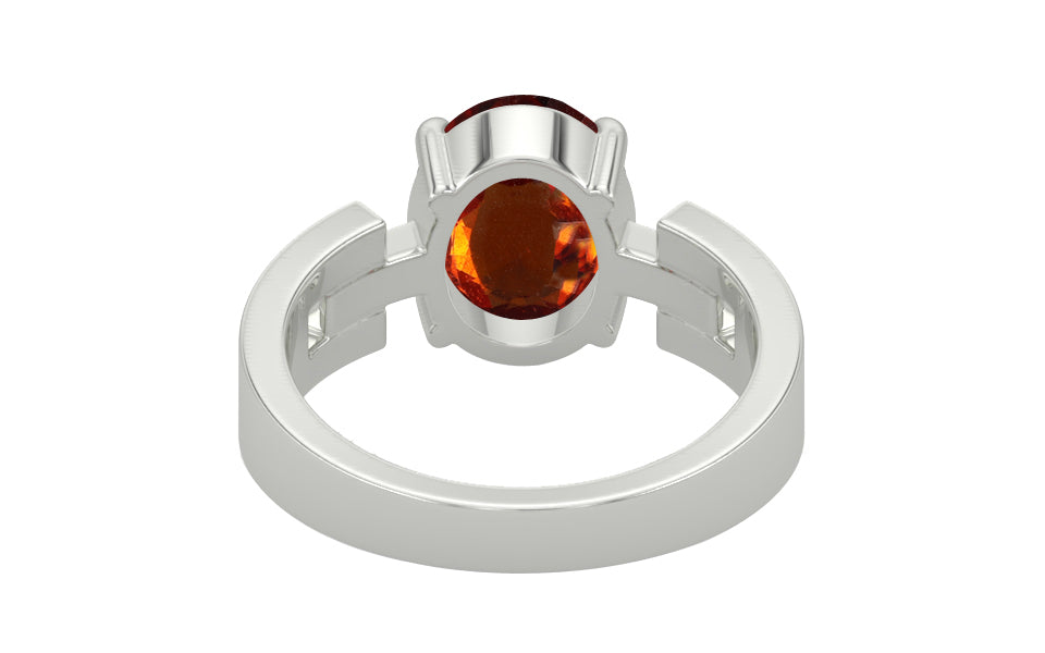 Sterling Silver Hessonite Garnet Ring Rare Quality (R8)