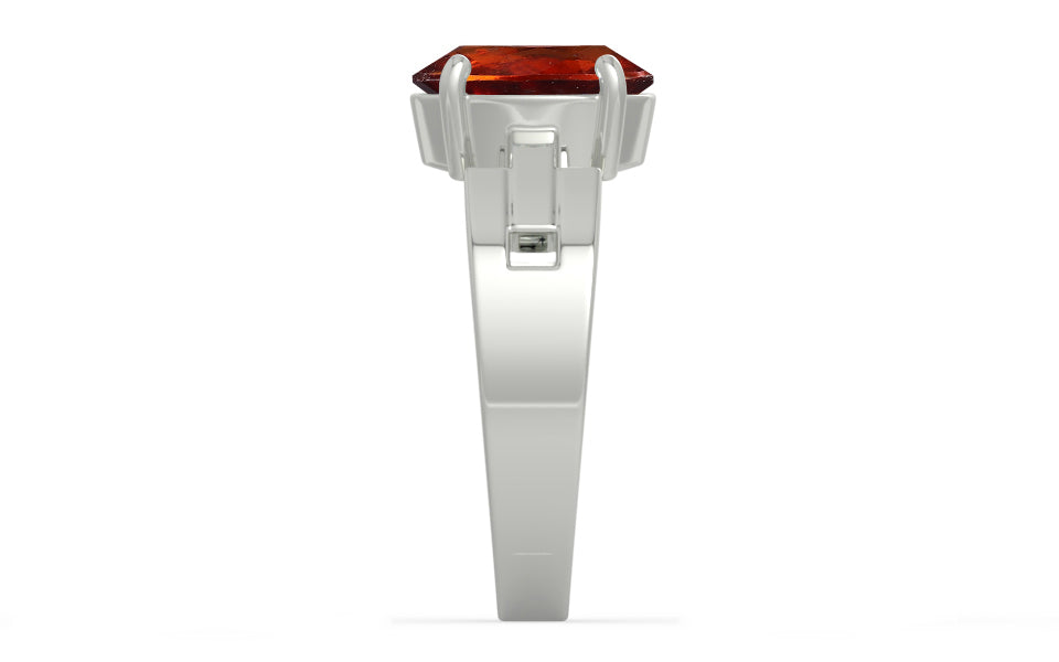 Sterling Silver Hessonite Garnet Ring Rare Quality (R8)