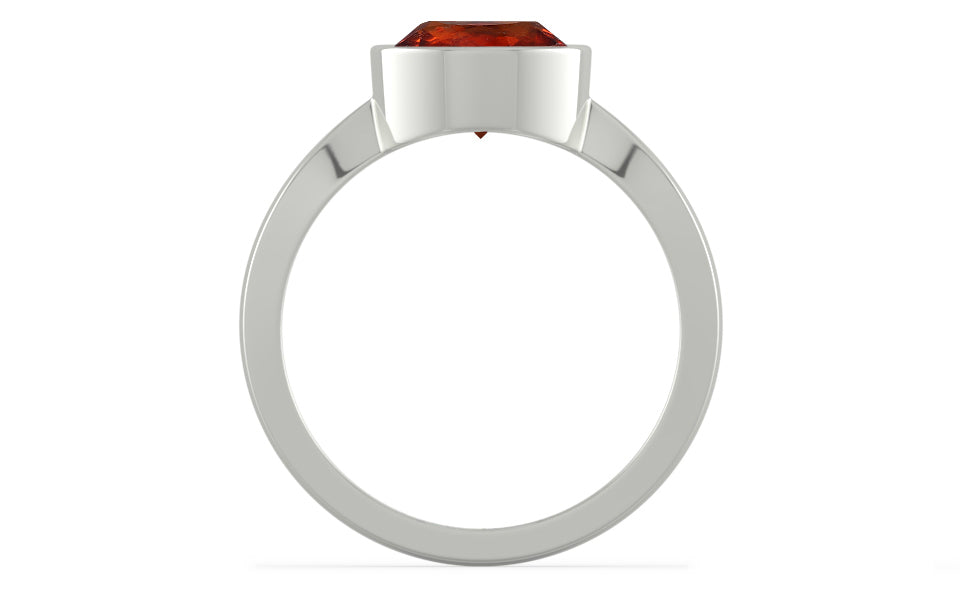 Sterling Silver Hessonite Garnet Ring Rare Quality (R9)