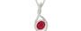 Sterling Silver Ruby Pendant Limited Quality (P1)