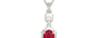Sterling Silver Ruby Pendant Limited Quality (P6)
