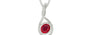 Sterling Silver Ruby Pendant Rare Quality (P1)