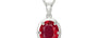 Sterling Silver Ruby Pendant Rare Quality (P8)