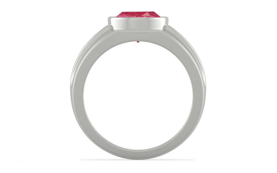 Sterling Silver Ruby Ring Fine Quality (R1)