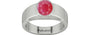 Sterling Silver Ruby Ring Fine Quality (R10)