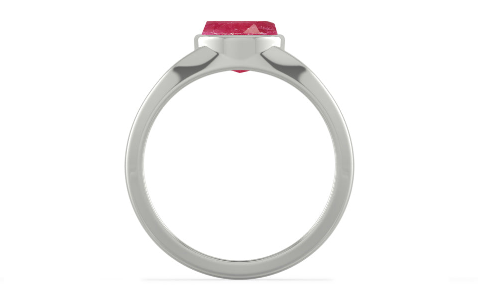 Sterling Silver Ruby Ring Fine Quality (R10)