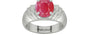 Sterling Silver Ruby Ring Fine Quality (R4)