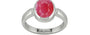 Sterling Silver Ruby Ring Fine Quality (R6)