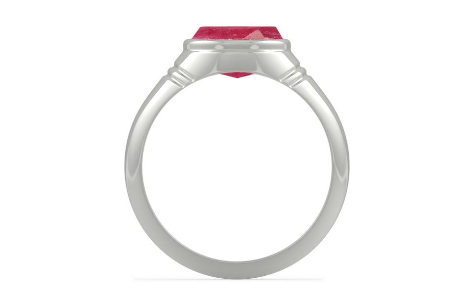 Sterling Silver Ruby Ring Fine Quality (R7)