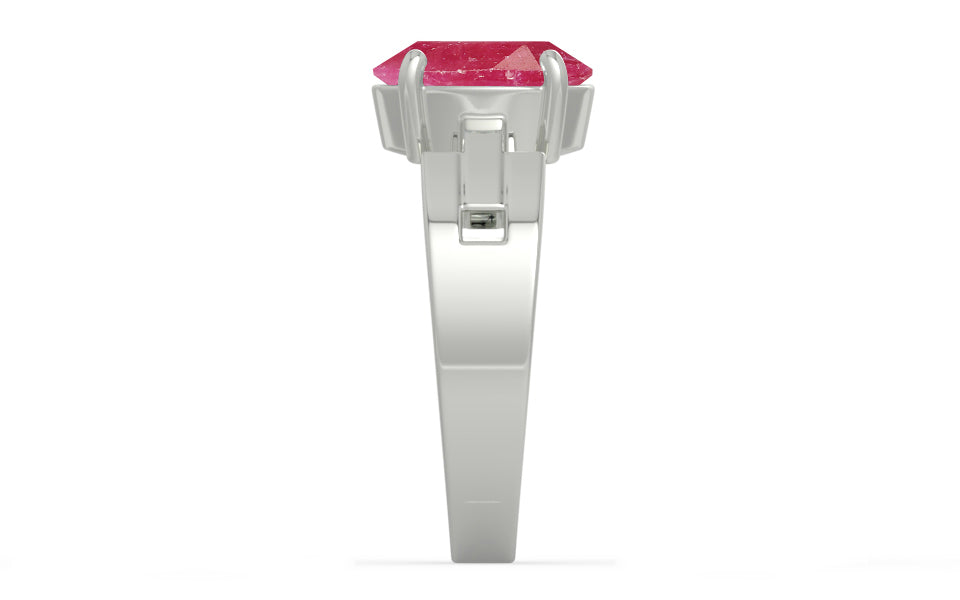 Sterling Silver Ruby Ring Fine Quality (R8)