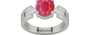 Sterling Silver Ruby Ring Fine Quality (R8)