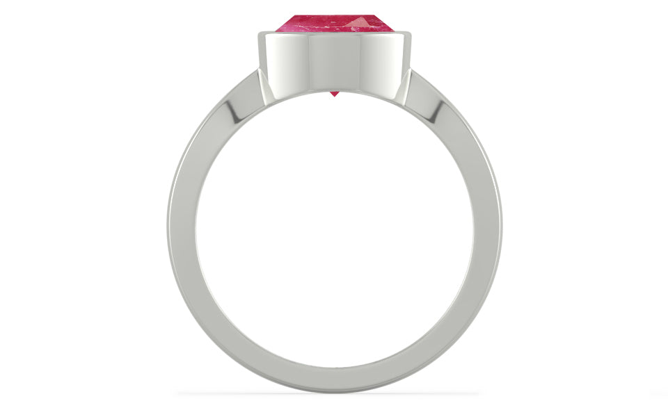 Sterling Silver Ruby Ring Fine Quality (R9)