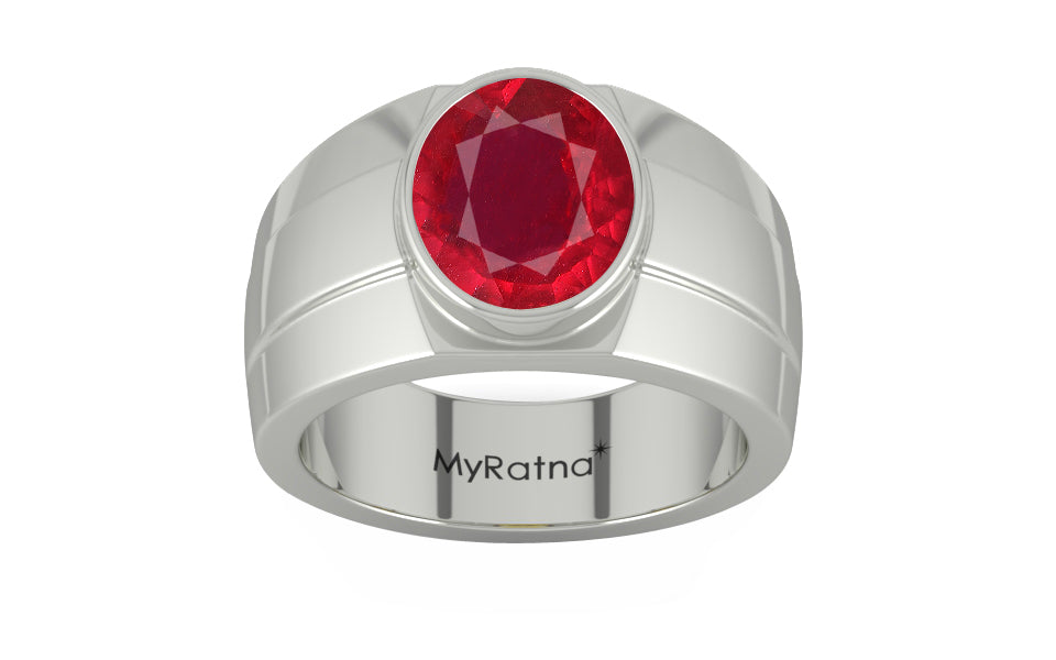 Sterling Silver Ruby Ring Rare Quality (R1)
